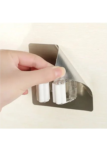 2 Adet Paspas Mop Fırça ve Süpürge Askısı Sap Tutucu Mutfak Banyo Yapışkanlı Duvara Monte Aparatı Tr fiyatları