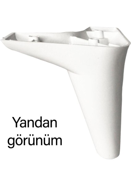 4 Adet Zelve 12 cm Beyaz Lüx Mobilya Kanepe Sehpa Ünite Koltuk Ayağı Baza Ayak Masa Ayakları Beyaz T indirimleri