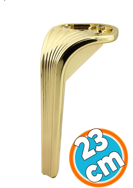 Mobilya Yükseltici Kanepe Sehpa Tv Ünitesi Koltuk Ayağı 23 cm Gold Altın Baza Ayak Masa Ayakları Alt