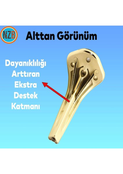 Mobilya Yükseltici Kanepe Sehpa Tv Ünitesi Koltuk Ayağı 23 cm Gold Altın Baza Ayak Masa Ayakları Alt modelleri
