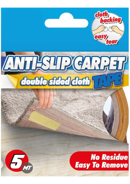 Halı Kilim Kaydırmaz Bant Halı Sabitleme ve Yapıştırma Bandı EN:50MM Boy:5metre Hızlı Yapıştırıcı fiyatları
