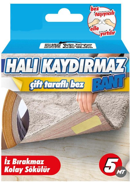 Halı Kilim Kaydırmaz Bant Halı Sabitleme ve Yapıştırma Bandı EN:50MM Boy:5metre Hızlı Yapıştırıcı modelleri