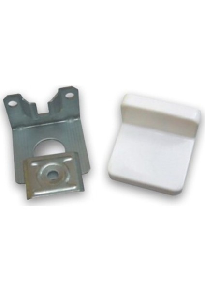 Mutfak Dolabı Askı Elemanı - Mobilya Dolap Duvar Montaj Aparatı - Beyaz - 8 Adet Beyaz