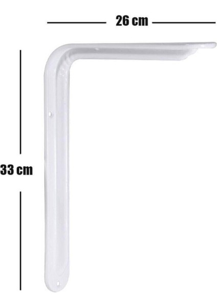 Raf Altı Ayak Raf Tutucu L Demir 26X33 cm Beyaz Montaj Aparatı (2 Adet) Montaj Vidaları Dahil Raf Al modelleri