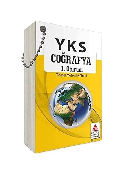 Yks 1. Oturum Coğrafya Kartları: Temel Yeterlilik Testi + Yapışkanlı Not Kağıdı