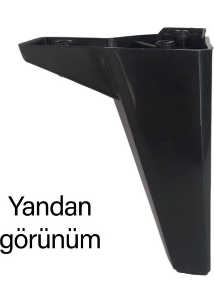 Serdivan 6'lı Set Mobilya Ünite Çekyat Koltuk Kanepe Ayarlı M8 Destek Ayağı 15 cm Siyah Baza Ayak Ma