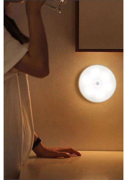 ® Hareket Sensörlü USB Şarjlı Spot Lamba Mıknatıslı ve Yapışkanlı Gün Işığı Renk LED Gün Işığı LED C modelleri