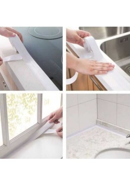 Su Sızdırmaz Bant Mutfak Lavabo Pencere Duvar Bandı 3.2 Mt. Beyaz fiyatları