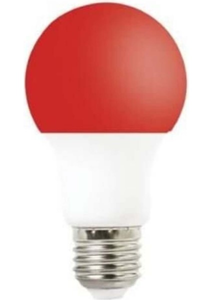 LED Renkli Ampul Kırmızı E27 6W Tekli Gün Işığı E27 LED Ampul 0 - 250 Watt Yok 4228B1DF-A71E-32A5-A6