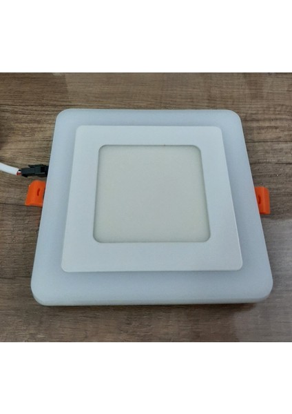 2 Adet Çift Renkli 3 3 W LED Panel Sıva Altı Kare Spot Armatür (Mavi - Gün Işığı) fiyatları
