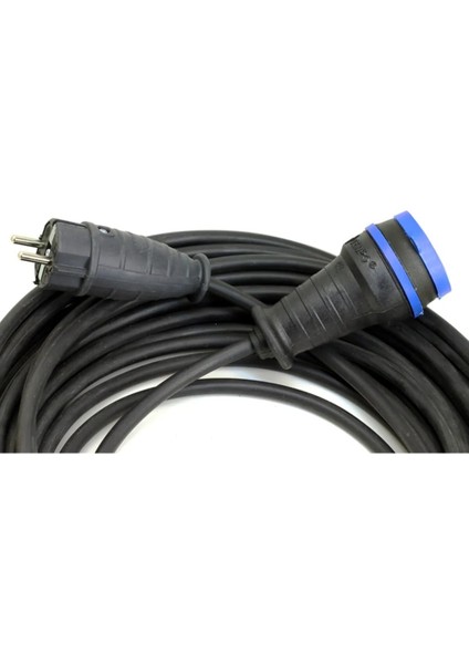 Kablo Siyah Uzatma Kablosu 3x1,5 mm Ttr Topraklı 7 Metre Seyyar Kablo 1 Satıcı Garantili 6 - 8 M Yok