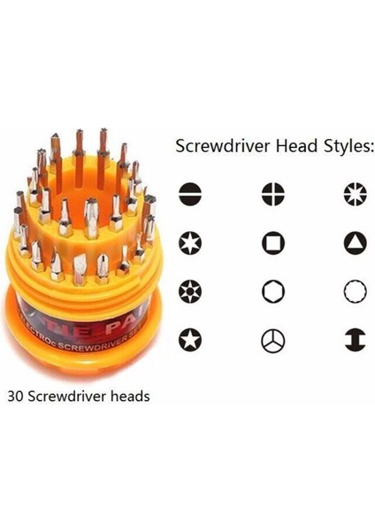 Tornavida Seti 31 Parça Yumurta Tornavida Bits Uç Seti Telefon Tamir Elektronik Tornavida Tamir Torn