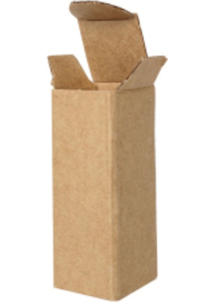 3X3X8CM Kutu - 0,02 Desi Kutu - Tek Oluklu Kutu - Kraft - 25 Adet Kahverengi 3 x 3 25'li Taşıma Koli