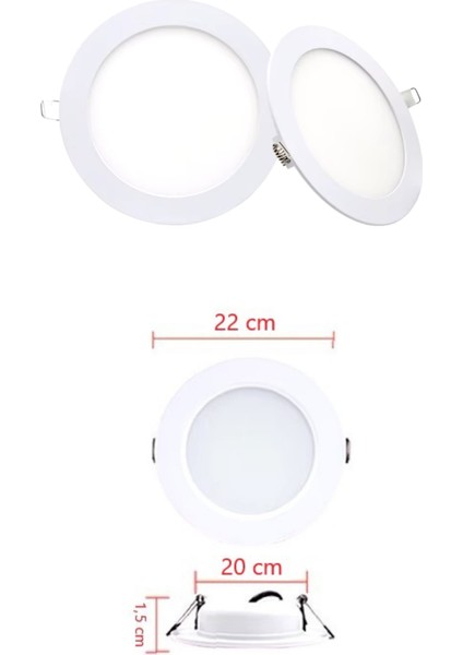 18W Sıva Altı Beyaz LED Spot Lamba Slim Gömme Ledlamba,salon,mutfak,oda,banyo,hol,tavan Aydınlatması fırsatları