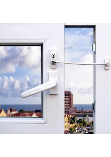 Anahtarlı Halatlı Pvc Kapı Pencere Emniyet Kilidi Garantisiz Halat Tr
