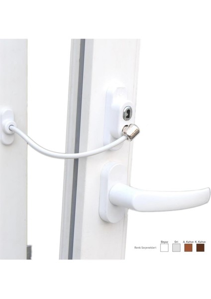 Anahtarlı Halatlı Pvc Kapı Pencere Emniyet Kilidi Garantisiz Halat Tr fiyatları