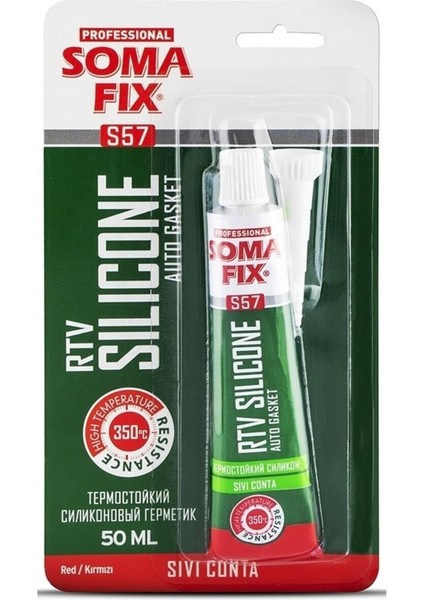 Rtv Yüksek Isı Silikonu Sıvı Conta 50 ml Kırmızı