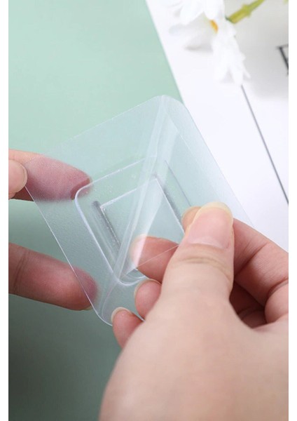 3 Adet Eşya Sabitleme Askısı 10 Adet Şeffaf Çift Taraflı Yapışkanlı Geçmeli Klips Tutkal modelleri