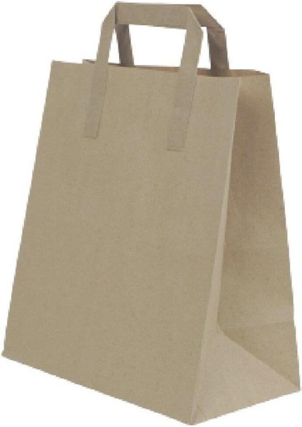 Esmer Kraft Kağıt Çanta 25X28X14 cm 50 Adet 50 x 70