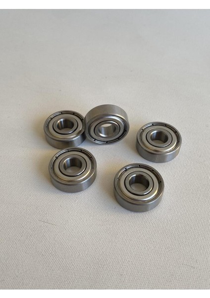 607 Minyatür Rulman 7X19X6 mm 10 Adet - 3D Yazıcı Rulmanı Metal Cn