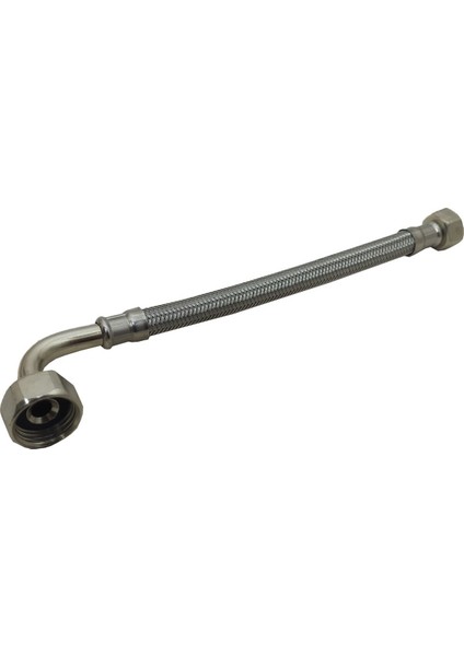 Gömme Rezervuar Dirsekli Bağlantı Hortumu (1/2*3/8) 22 cm Rezervuar Iç Takım