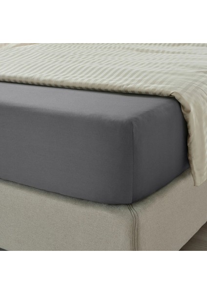 Nattjasmin Lastikli Çarşaf Koyu Gri 120 x 200 cm fiyatları