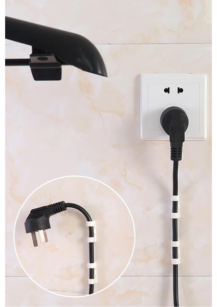 20LI Şeffaf Kablo Sabitleyici Düzenleyici Klips Duvar Fayans Cam Yapışkanlı Kablo Tutucu 20 Adet fiyatları