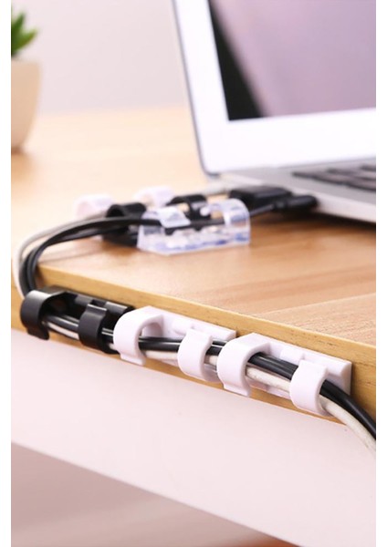 20LI Şeffaf Kablo Sabitleyici Düzenleyici Klips Duvar Fayans Cam Yapışkanlı Kablo Tutucu 20 Adet modelleri