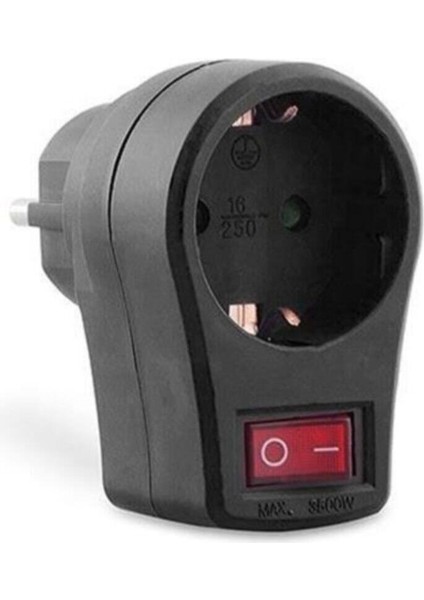 Tsrmx Siyah Tekli Anahtarlı Topraklı Fiş Priz Star Collection 997516 Tr