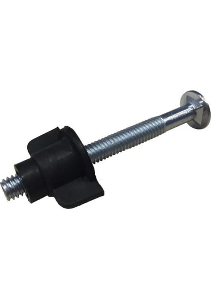 Plastik Baza Başlık Vidası 4'lü Mobilya Bağlantı Elemanları Beyaz