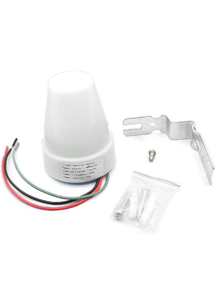 CT9189 Gece Gündüz Sensörü 10A 1200W Fotosel Tekli Beyaz Işık Gu5.3 LED Ampul 1250 Watt Yok
