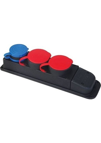 2 Trifaze 1 Monofaze Kauçuk Üçlü Grup Priz 322016 3 Yok Yok Bordo