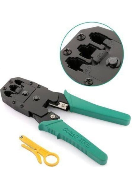 Network Sıkma Pensesi 4507P Jack RJ45 RJ11 Rj9 Üçlü Soyucu Cat5 Cat6 Pense