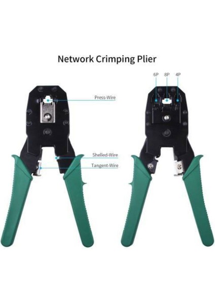 Network Sıkma Pensesi 4507P Jack RJ45 RJ11 Rj9 Üçlü Soyucu Cat5 Cat6 Pense indirimleri