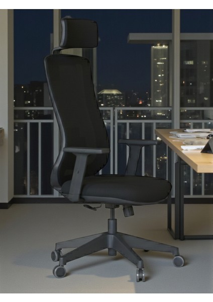 Pony Fileli Ofis Koltuğu