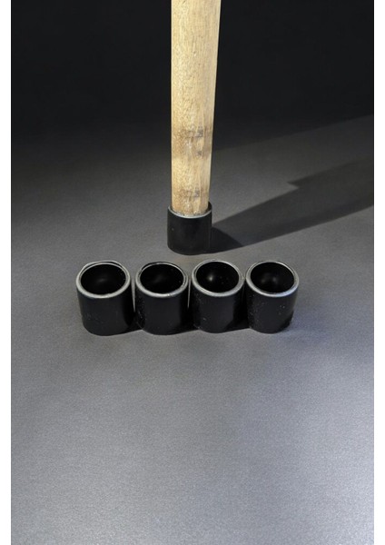 12 Ad 25 mm Siyahsilikon Masa Sandalye Pabuç Kaydırmaz Koltuk Zemin Koruyucu Çizdirmez Ayak Kılıfı S modelleri