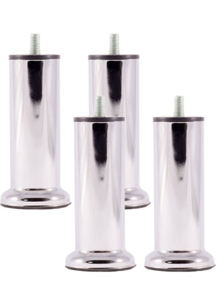 15 cm Baza Ayağı Koltuk Ayağı Kanepe Ayağı Civatalı M8 (Ince Diş) (4 Adet) Çok Renkli 4'lü Baza Ayağ