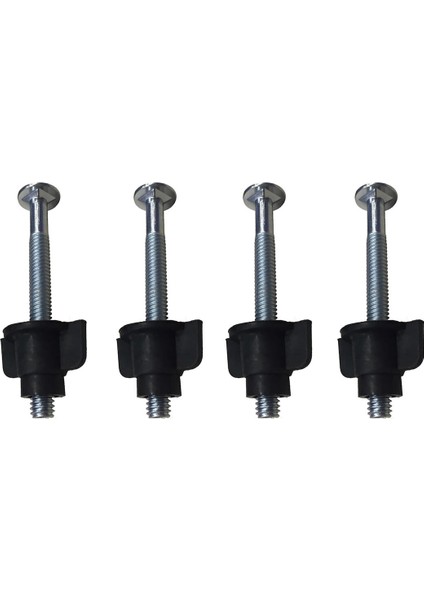 Baza Başlık Vidası 14 cm (4 Adet) Mobilya Bağlantı Elemanları Metalik