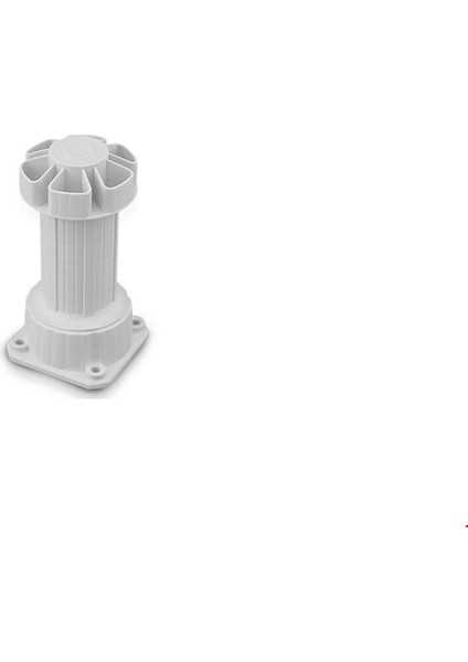 Plastik Baza Dolap Mobilya Ayağı Beyaz Ayarlanabilir ( 4 Adet ) Beyaz 4'lü Baza Ayağı Tr