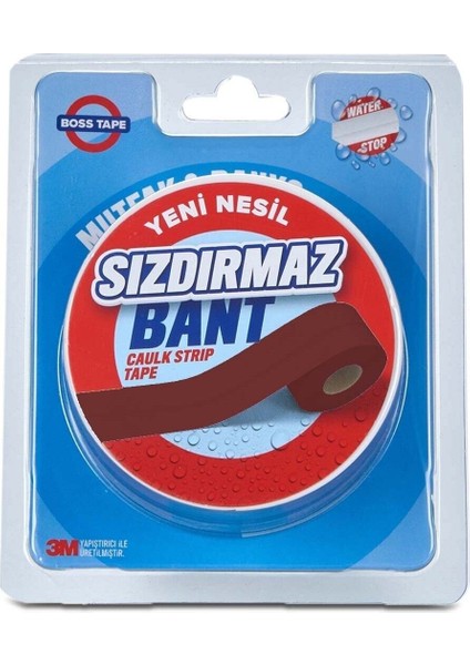 Su Sızdırmaz 38MMX3,35MT Mutfak Lavabo Küvet Kenar Bandı Kahve Hızlı Yapıştırıcı