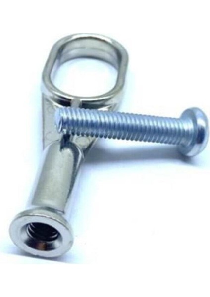 4 Adet Vidalı Oval Askı Borusu Flanşı Nikel Mobilya Bağlantı Elemanları Beyaz modelleri