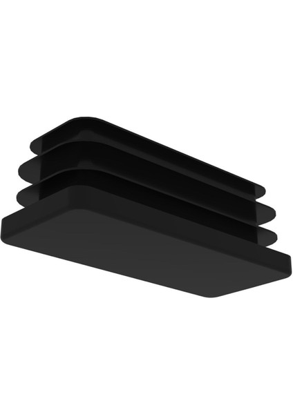 30X70 mm Plastik Dikdörtgen Içe Geçme Profil Tapası (Kutu) (4 Adet) Keçeler Siyah modelleri