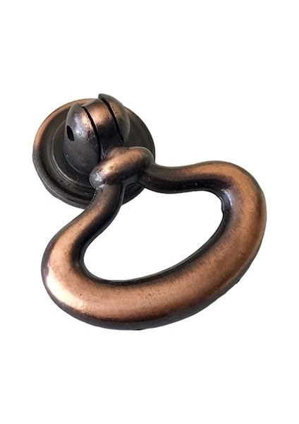 Mobilya Dolap Düğme Metal Pimli Sarkaç Kulp Bakır Eskitme Hale Sarkaç Mobilya Kulpları Beyaz