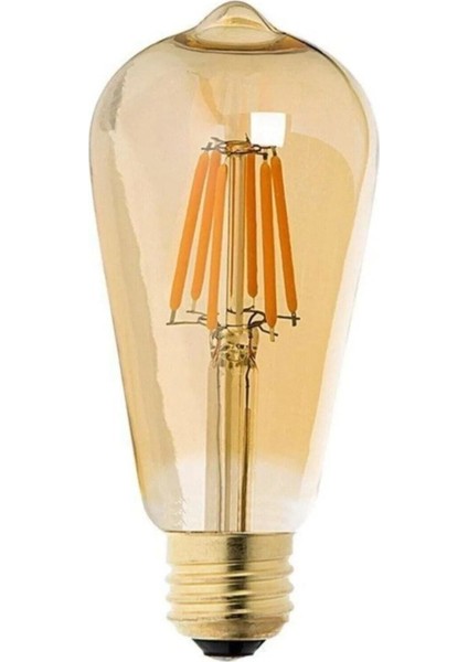 4 W Rustik LED Ampul (1 Adet) Tekli Sarı Işık E27 Rustik Ampul 4 Watt Yok A'dan G'ye A Cn