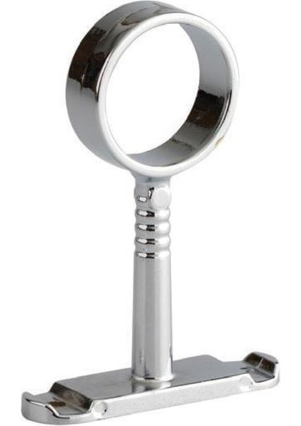 Yuvarlak Boru Askı Flanşı Ayaklı Açık Krom Mobilya Bağlantı Elemanları Gri