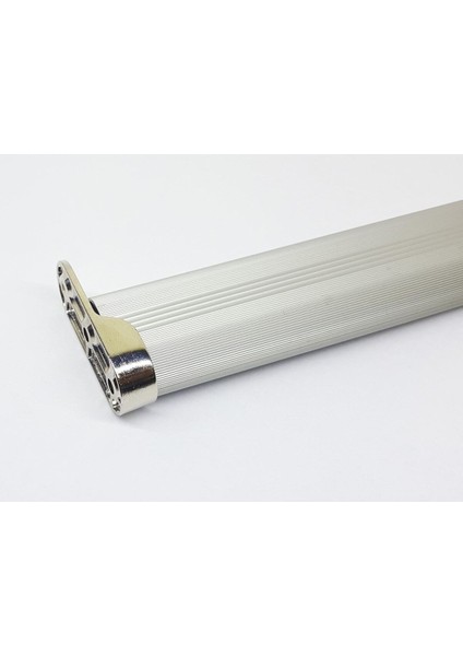 Gardırop Elbise Askı Borusu Alüminyum Dolap Borusu Oval 1 Adet 120 cm ve 2 Adet Boru Başlığı Dolap I modelleri