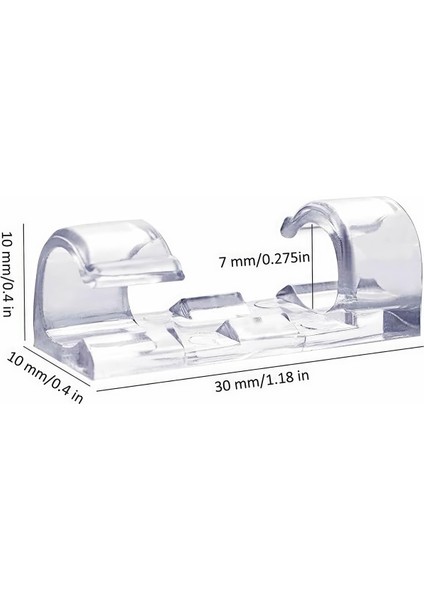 100 Adet Kablo Düzenleyici Klipsler Kablo Sabitleyici Duvar Fayans Cam Kablo Tutucu Yapışkanlı Klips indirimleri