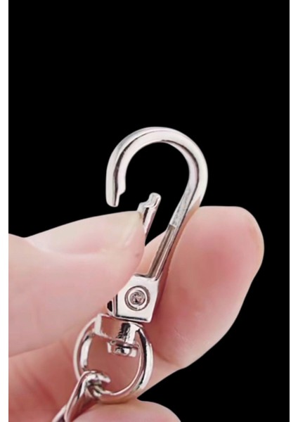 Suni Derili Papağan Kancalı Altın Renk Zincirli Çanta Saplar - 115 cm ( Siyah ) fiyatları