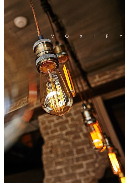 Dekoratif Retro Rustik Ampül E27 Standart Duy 220V Avize Aplik Ev Cafe Aplik Abajur Tavan Ampülü Tek modelleri