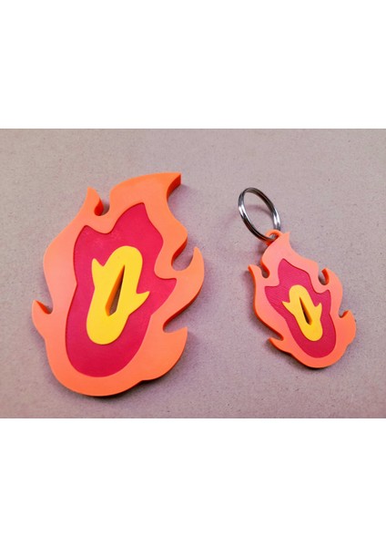 Demon Slayer - Rengoku Hilt Keychain (Özelleştirilebilir Tasarım)